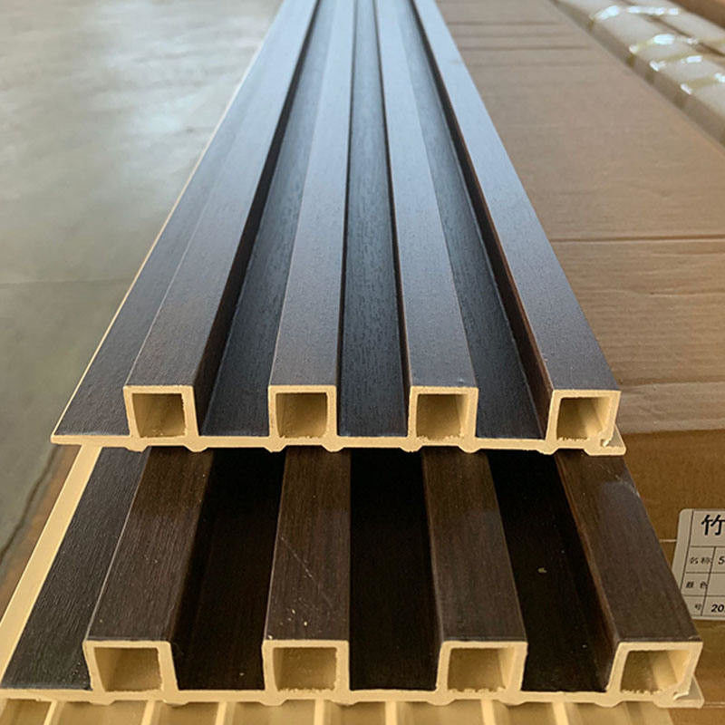 家の装飾160*24mm 3dはWpcの壁パネルのクラッディングMordenにフルーティングを施した