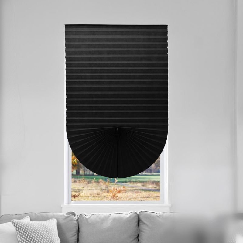 反紫外携帯用コードレス カーテンは小型プリーツをつけられた停電のカーテンを盲目にする