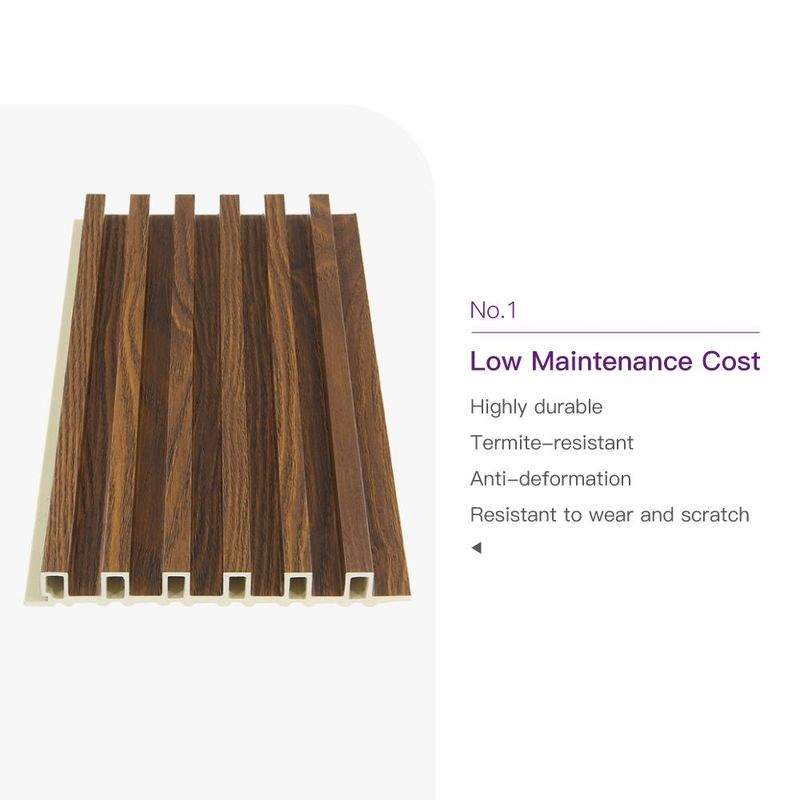 ホテル 住宅用 WPC 木材 インテリア 装飾 大壁パネル 装飾用 WPC フルート 壁パネル