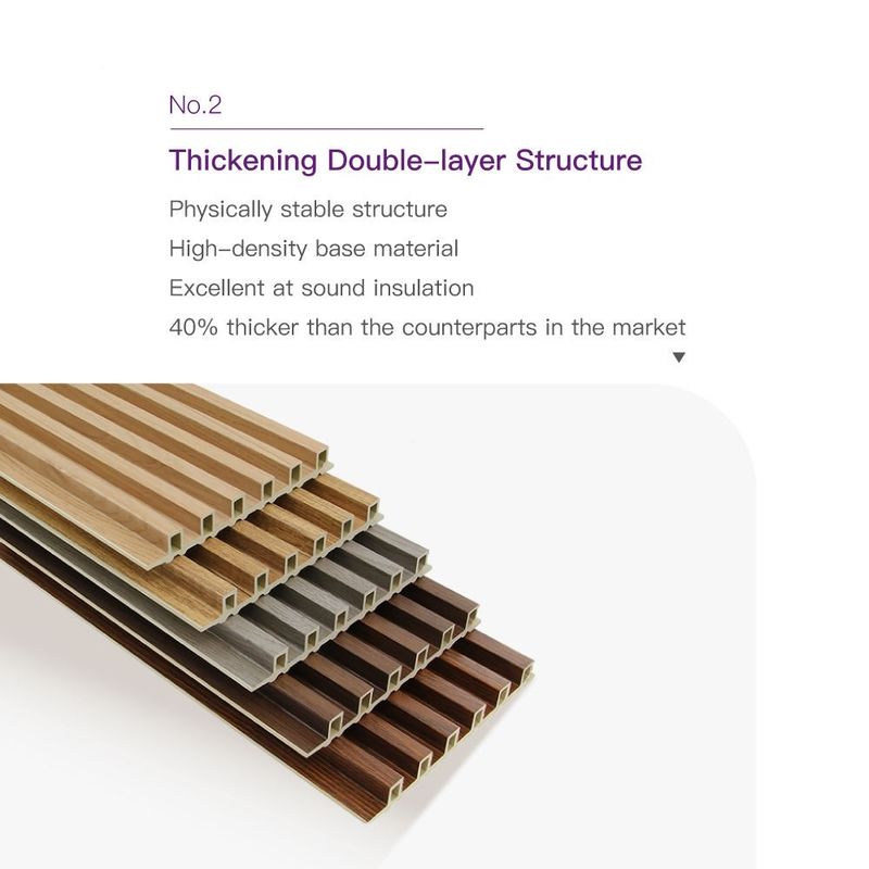 ホテル 住宅用 WPC 木材 インテリア 装飾 大壁パネル 装飾用 WPC フルート 壁パネル