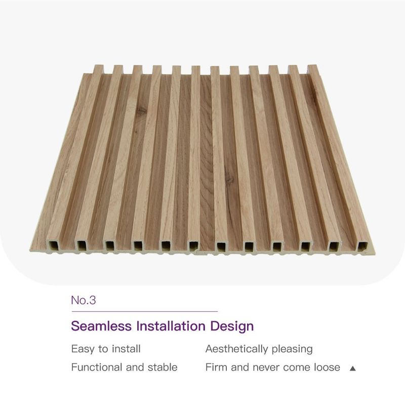 ホテル 住宅用 WPC 木材 インテリア 装飾 大壁パネル 装飾用 WPC フルート 壁パネル