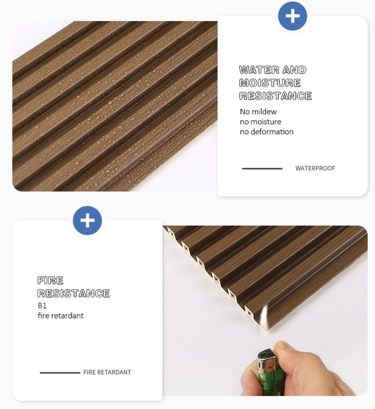 室内装飾 木色 省エネ 耐気 防摩擦 WPC 壁面 3D効果