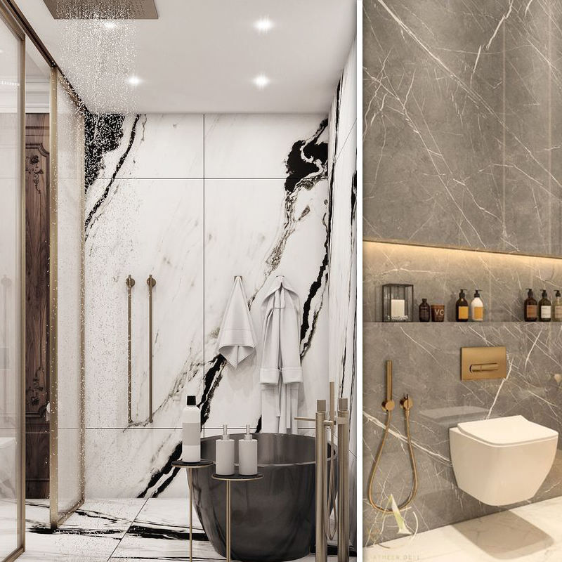 ヴィニール 贅沢 100% 環境に優しい防水床 SPC 3mm 3.5mm 4mm 5mm PVC モダン 室内壁カバー