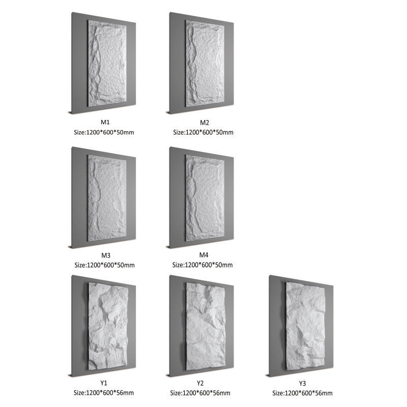 卸売 高品質 多色 可変ポリウレタン PU 文化 石 壁 壁 外壁