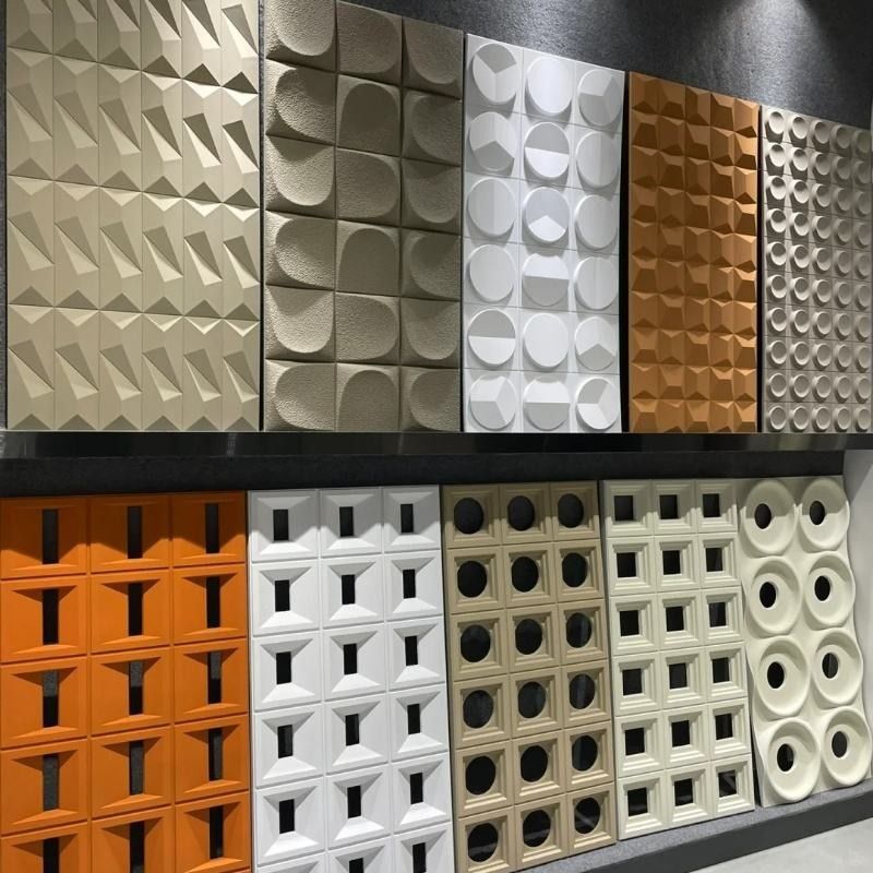 工場価格 人工栽培石 PU 壁飾りのための泡石 PU 3D 壁パネル