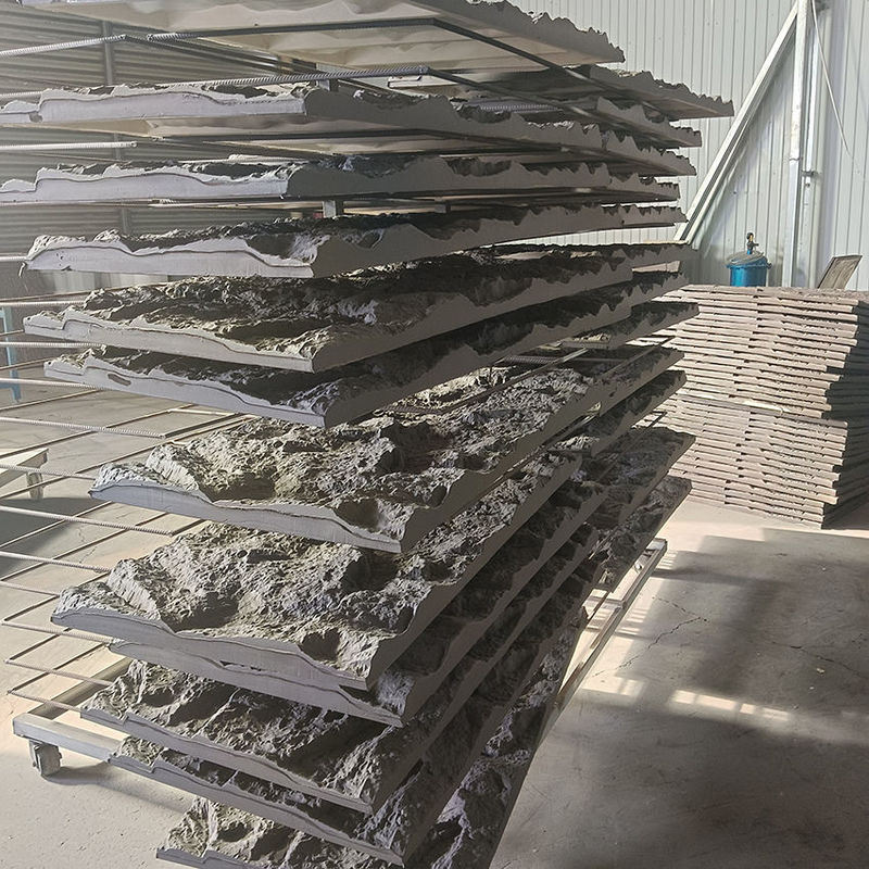 精巧な内外空間のためのPUストーン壁パネル キノコストーンデザイン