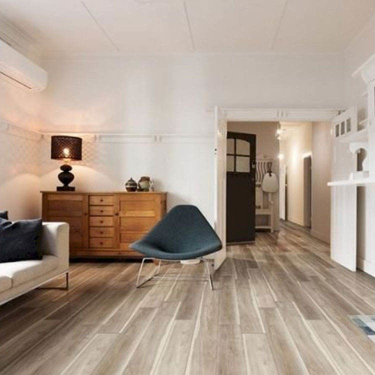 防水 木材粒 4mm 5mm PVC クリックロック Spc 床 Lvp 床 ビニール 板 IXPE の豪華 ビニール 床