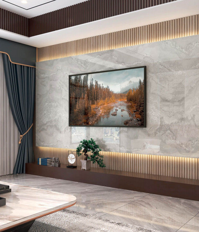 ホットセール バンブー 木炭 壁板 固体 1220 X 2800 mm 防水 複合 大理石 穀物 バンブー 木炭板