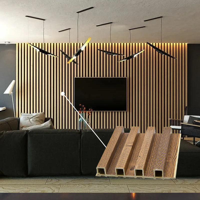 エコフレンドリー フラット式Wpc壁面 室内用Wpc壁面 装飾 インテリア 代替木材