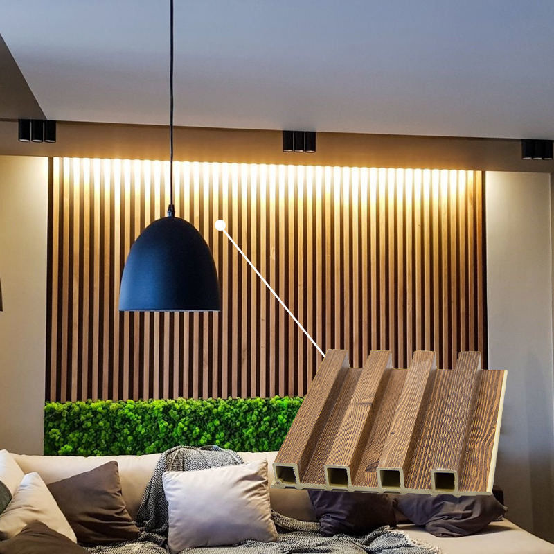 エコフレンドリー フラット式Wpc壁面 室内用Wpc壁面 装飾 インテリア 代替木材