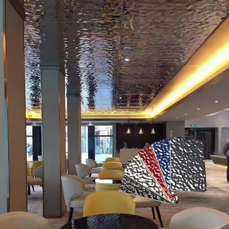 PVC壁パネル 内部 水波 炭素 水晶 デザイン 竹 木繊維 竹炭板 防音 防火