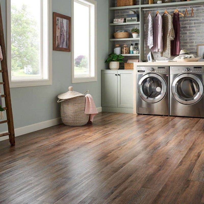 高級ビニール pvcロックフロア 木の穀物のないプラスチック床 6mmの石ポリマーspc床を覆う