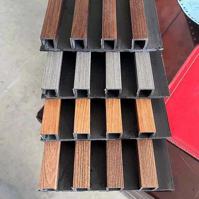 PVC WPCインテリアウォールファットパネル 3D装飾 WPCウォールパネル ホテル内装用 竹デザイン