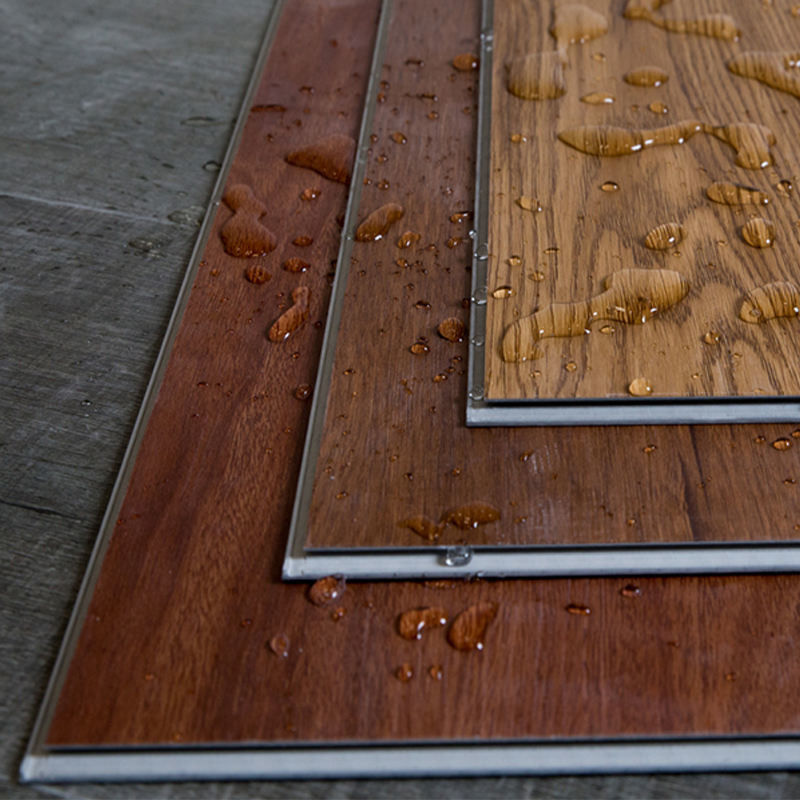 高級7mm 8mm SPCフローリング 無料サンプル 防水 クリックロック リジッドビニール板 屋内ジム オフィス用