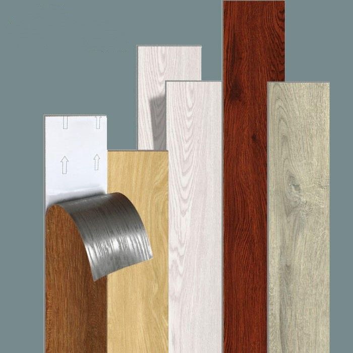 自己粘着防水PVCフローリングスティック DIYビニールフローリング オフィスビル内装用