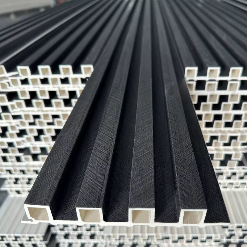 卸売価格 モダンデザイン WPC ウォールボード 静電気防止 インテリア木製スラット壁パネル 屋内用 防水 WPC 壁クラッディング