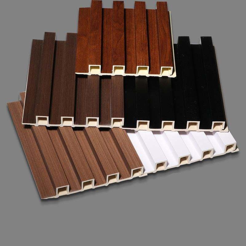 モダンPVC UV WPC ウォールパネルでスタイリッシュなホームインテリアを強化：最高の溝付きインテリアWPCウォールパネルデザイン