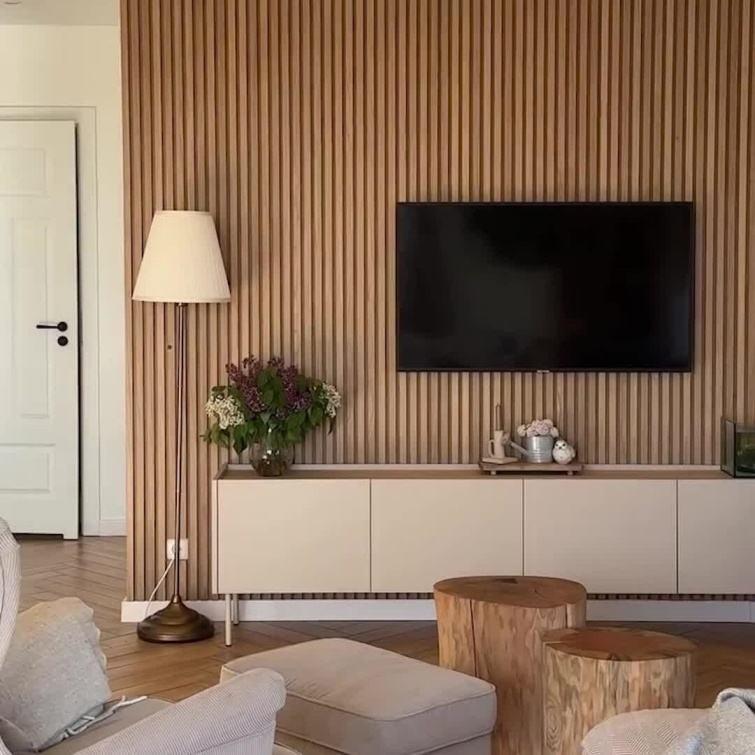 インテリア WPC フルート 壁パネル 3D PVC 木材 オルタナティブ アウトドア/商業用/キッチン/ジム パネル プラスチックシート 防水壁パネル