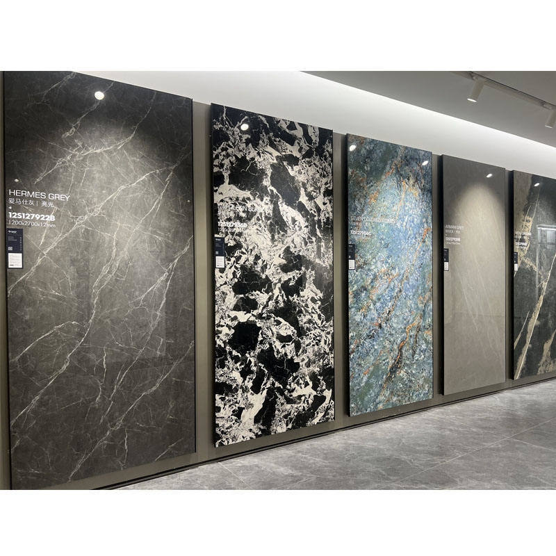 3200*1600mmの大理石調焼結石、屋内床タイルと壁パネル装飾に最適