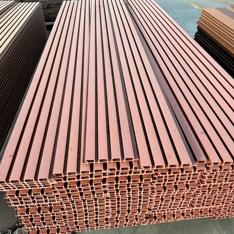 防水壁面 WPC 外壁複合壁面 PVC 木製壁面 外壁共挤出フラウティング壁面