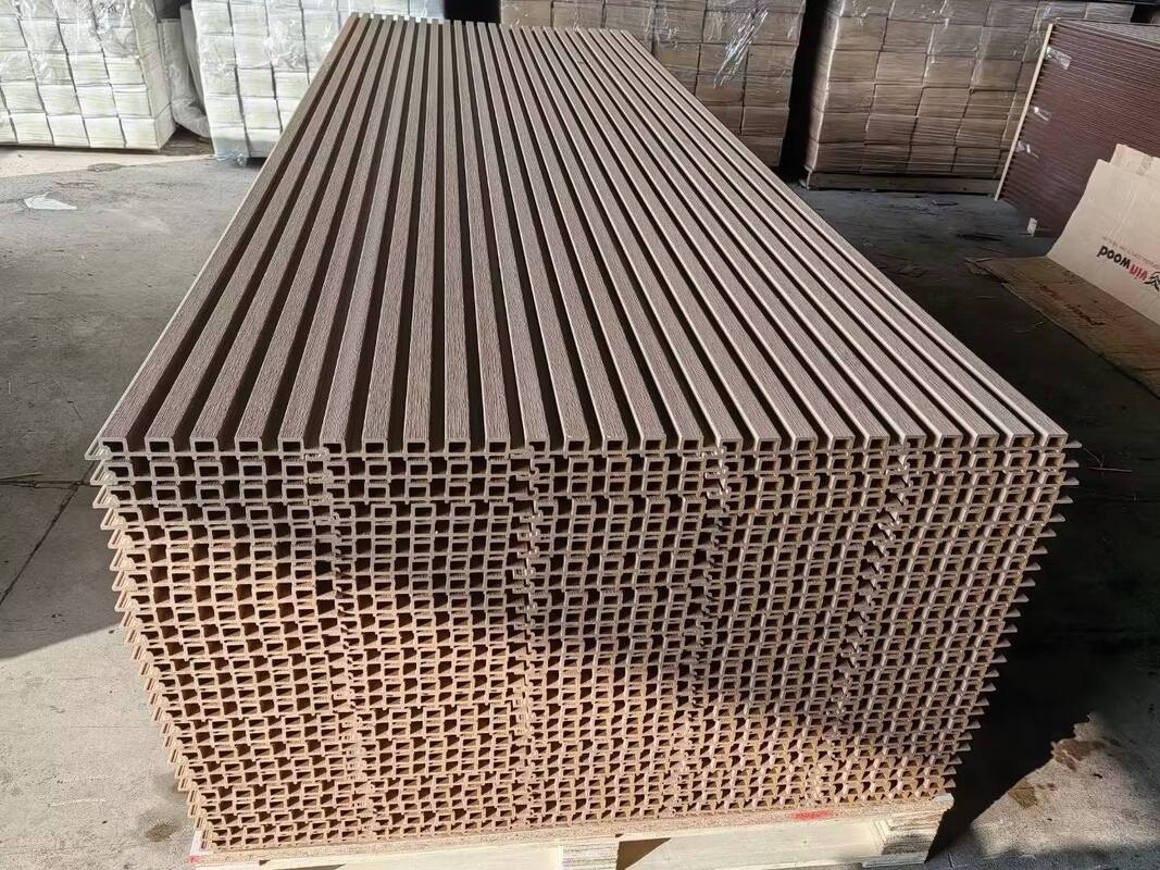 高品質の防水型WPC外壁パネル 外装用木塑複合材料