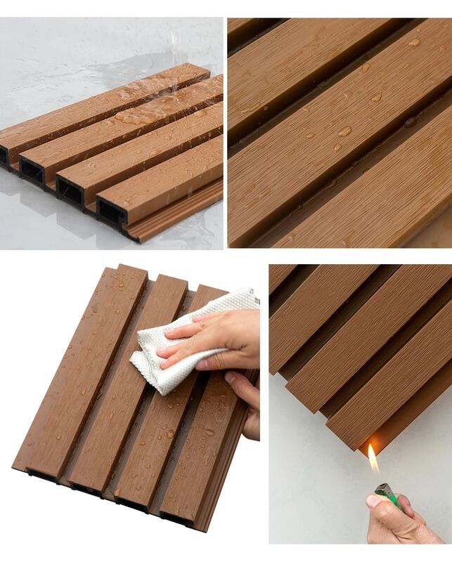 高品質の防水型WPC外壁パネル 外装用木塑複合材料