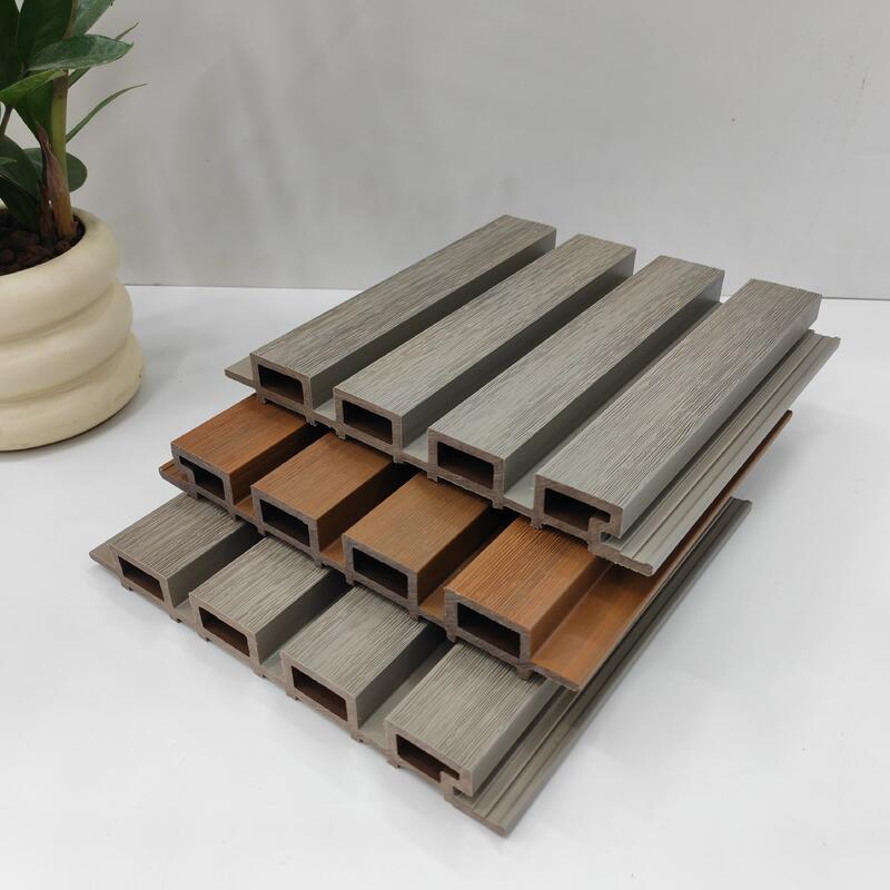 WPC モダンジオメトリック パターン 防水 外壁パネル コンポジット 屋外カバー 5年以上の保証 グラフィック ソリューション