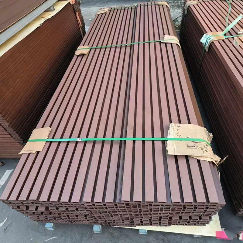 木製プラスチック複合物 外壁 外壁Wpc壁カバー 防水Wpcフラットパネル 装飾壁パネル 外壁