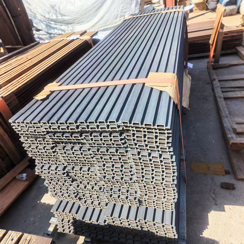 木製プラスチック複合物 外壁 外壁Wpc壁カバー 防水Wpcフラットパネル 装飾壁パネル 外壁