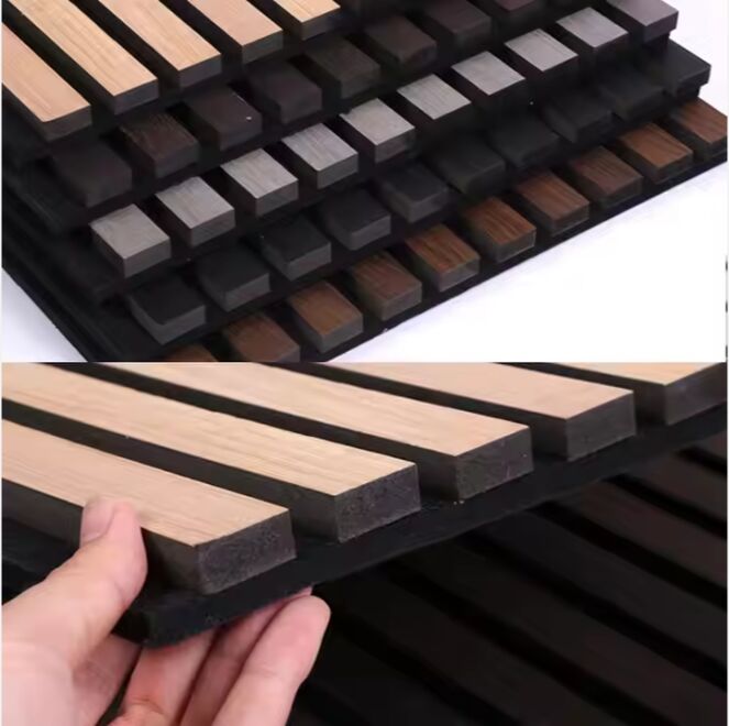 高密度20mmポリエステル繊維ゴムコア 音楽スタジオ用の防火音吸い設備 コア・アコースティック・パネル