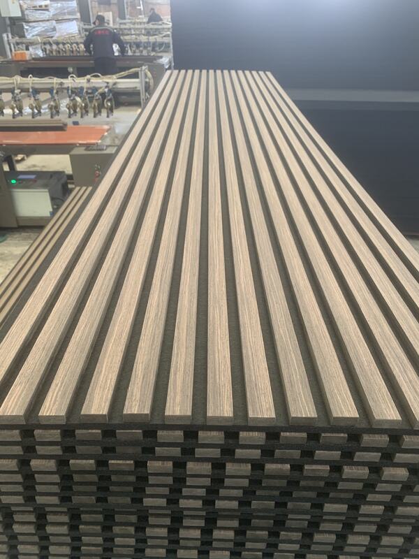 ホットセール アコースティックパネル 木製 スレット フルート 壁パネル 家飾り インテリア 防音 壁パネル