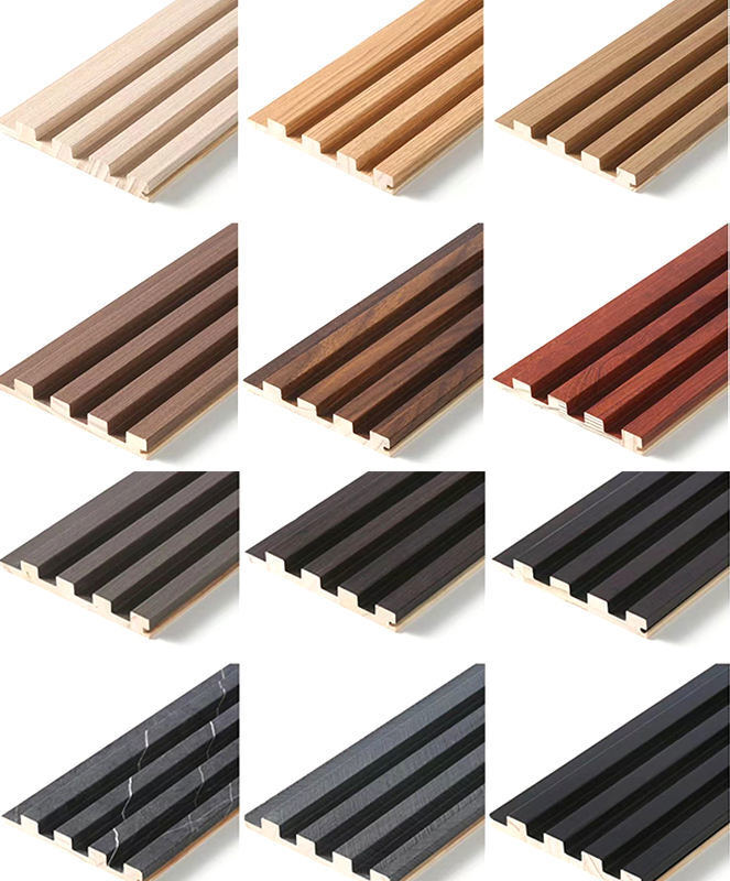 PVC WPC ウォールパネル 木目調 フルーテッドパネル 3D パネル 装飾用