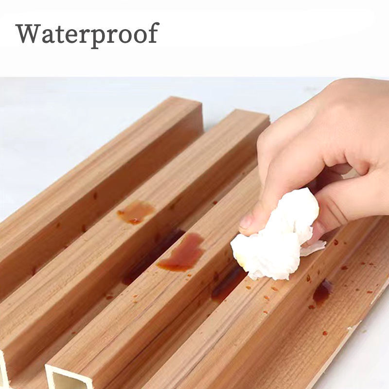 PVC WPC ウォールパネル 木目調 フルーテッドパネル 3D パネル 装飾用