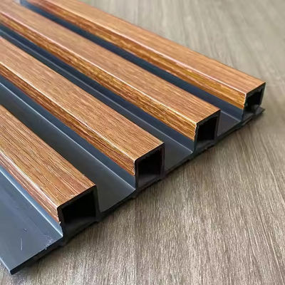 PVC WPCインテリアウォールファットパネル 3D装飾 WPCウォールパネル ホテル内装用 竹デザイン