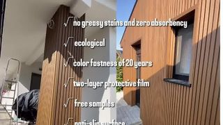 屋外スペース用の最新の WPC 壁被覆材